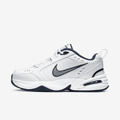 Nike Air Monarch IV 'White Navy Metallic Silver' 415445-102 Nike Air Monarch IV 'White Navy Metallic Silver' 415445-102
