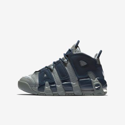 Nike Air More Uptempo GS 'Cool Grey/Midnight Navy' 415082-009 Nike Air More Uptempo GS 'Cool Grey/Midnight Navy' 415082-009