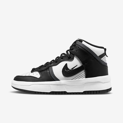 Women's Nike Dunk High Up 'White Dark Smoke Grey Black' - Panda DH3718-104 Women's Nike Dunk High Up 'White Dark Smoke Grey Black' - Panda DH3718-104