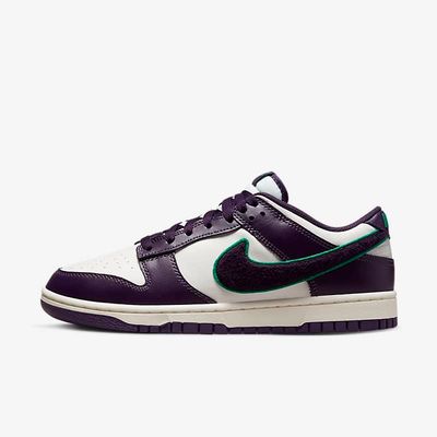 Nike Dunk Low Chenille Swoosh 'Grand Purple' DQ7683-100 Nike Dunk Low Chenille Swoosh 'Grand Purple' DQ7683-100