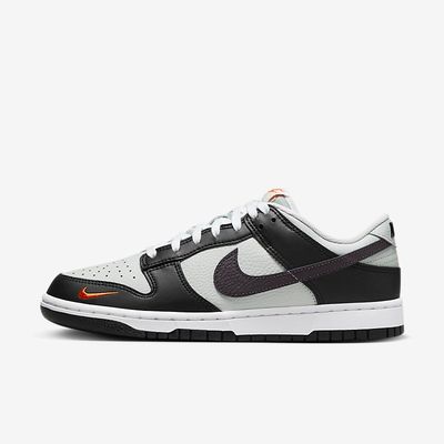 Nike Dunk Low Mini Swoosh 'Black Bright Mandarin' FN7808-001 Nike Dunk Low Mini Swoosh 'Black Bright Mandarin' FN7808-001