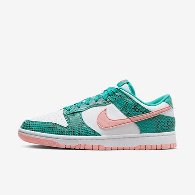Nike Dunk Low Snakeskin 'Washed Teal Bleached Coral' DR8577-300 Nike Dunk Low Snakeskin 'Washed Teal Bleached Coral' DR8577-300