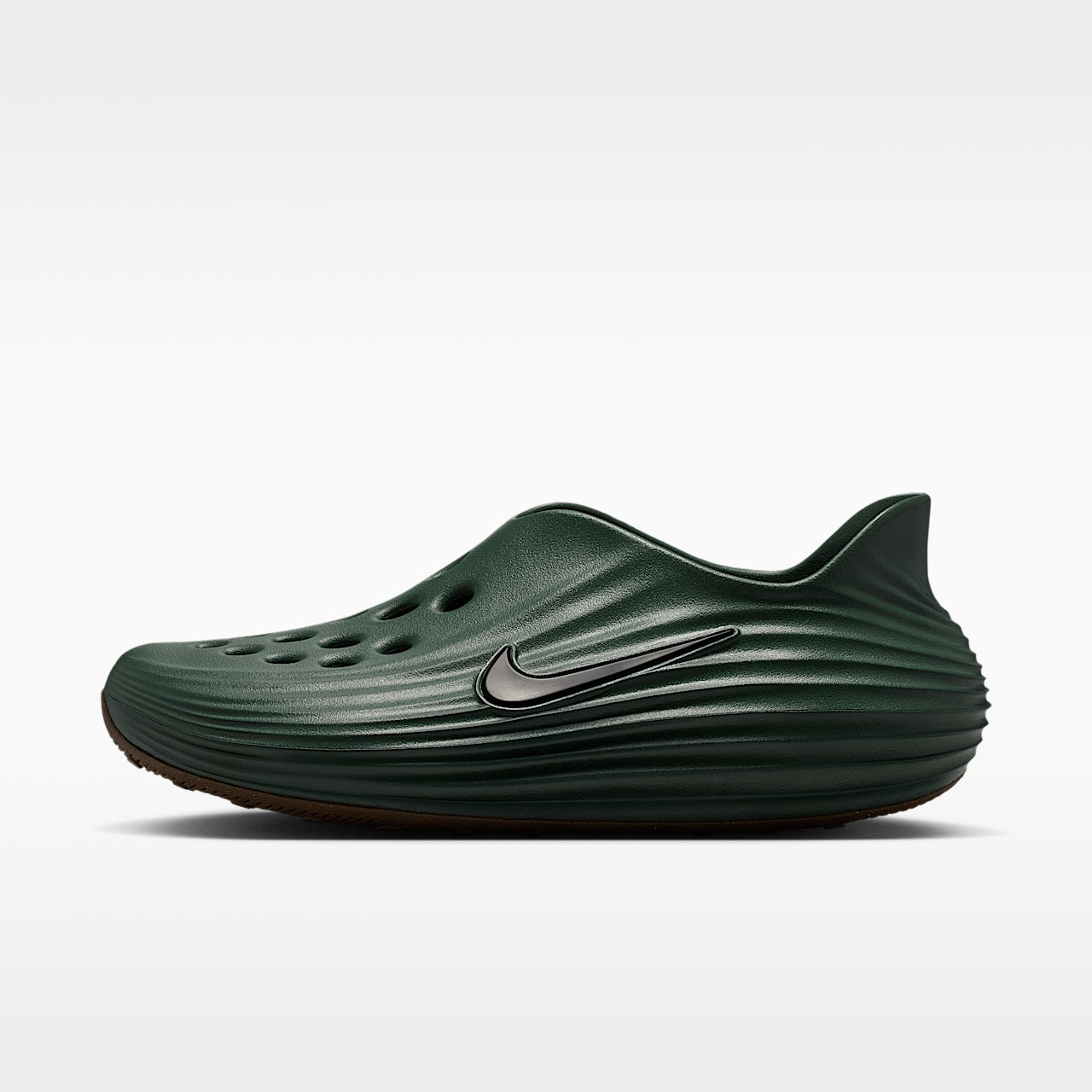 SWOOSH x Nike ReactX Rejuven8 Slide Touch Grass Kell Green IO9763