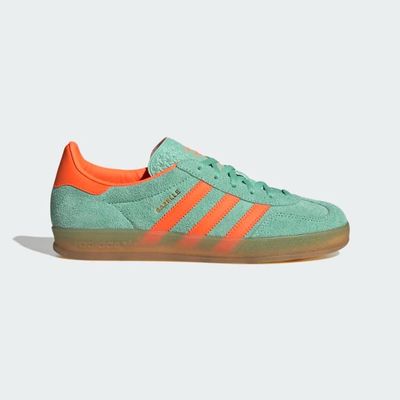 Women's adidas Gazelle Indoor 'Pulse Mint Solar Orange' HQ8714 Women's adidas Gazelle Indoor 'Pulse Mint Solar Orange' HQ8714