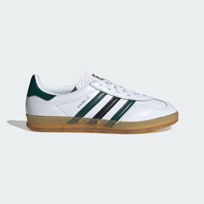 Women's adidas Originals Gazelle Indoor 'Cloud White Collegiate Green' IE2957 Women's adidas Originals Gazelle Indoor 'Cloud White Collegiate Green' IE2957
