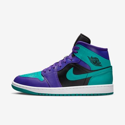 Women's Air Jordan 1 Mid 'Black Grape' BQ6472-502 Women's Air Jordan 1 Mid 'Black Grape' BQ6472-502