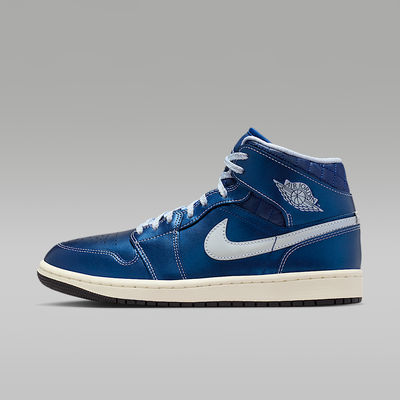 Women's Air Jordan 1 Mid SE 'Metallic Blue' IM5128-001 Women's Air Jordan 1 Mid SE 'Metallic Blue' IM5128-001