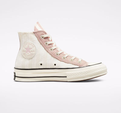 Women's Converse Chuck 70 High Striped Terry Cloth 'Pink Clay' 572701C Women's Converse Chuck 70 High Striped Terry Cloth 'Pink Clay' 572701C