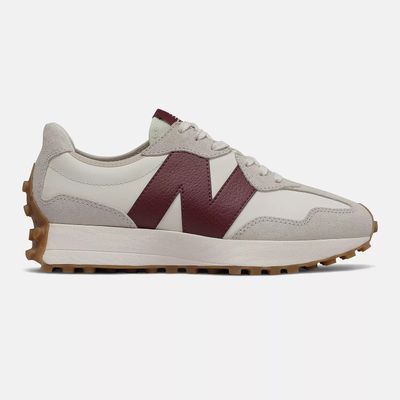 Women's New Balance 327 'Moonbeam/Classic Burgundy' WS327KA Women's New Balance 327 'Moonbeam/Classic Burgundy' WS327KA