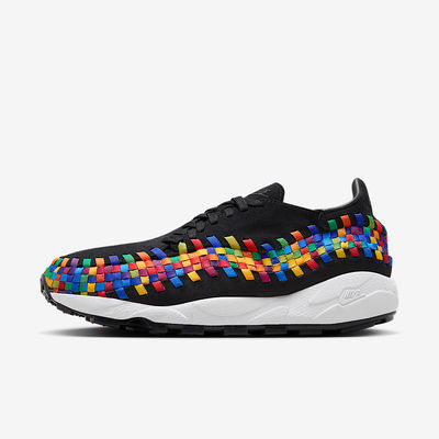 Women's Nike Air Footscape Woven 'Black Rainbow' FB1959-002 Women's Nike Air Footscape Woven 'Black Rainbow' FB1959-002