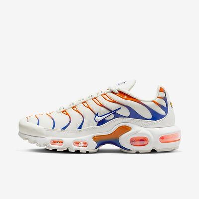 Women's Nike Air Max Plus 'Summit White Racer Blue Safety Orange' DZ3671-103 Women's Nike Air Max Plus 'Summit White Racer Blue Safety Orange' DZ3671-103