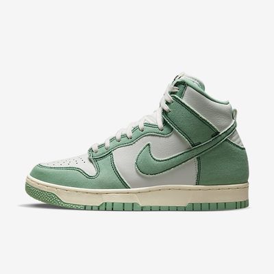 Women's Nike Dunk High 1985 'Enamel Green Denim' DV1143-300 Women's Nike Dunk High 1985 'Enamel Green Denim' DV1143-300