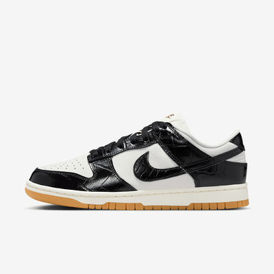 Women's Nike Dunk Low LX Croc 'Black' FJ2260-003 Women's Nike Dunk Low LX Croc 'Black' FJ2260-003