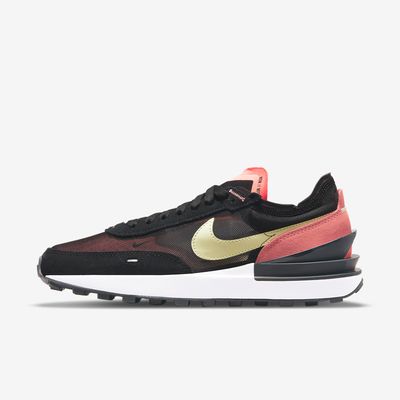 Women's Nike Waffle One 'Black/Crimson Bliss' DC2533-002 Women's Nike Waffle One 'Black/Crimson Bliss' DC2533-002