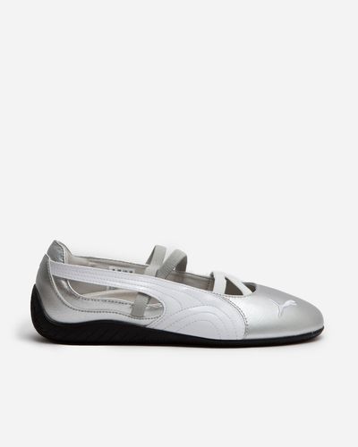 Women's Puma Speedcat Ballet SD 'Silver White' 401581-01 Women's Puma Speedcat Ballet SD 'Silver White' 401581-01