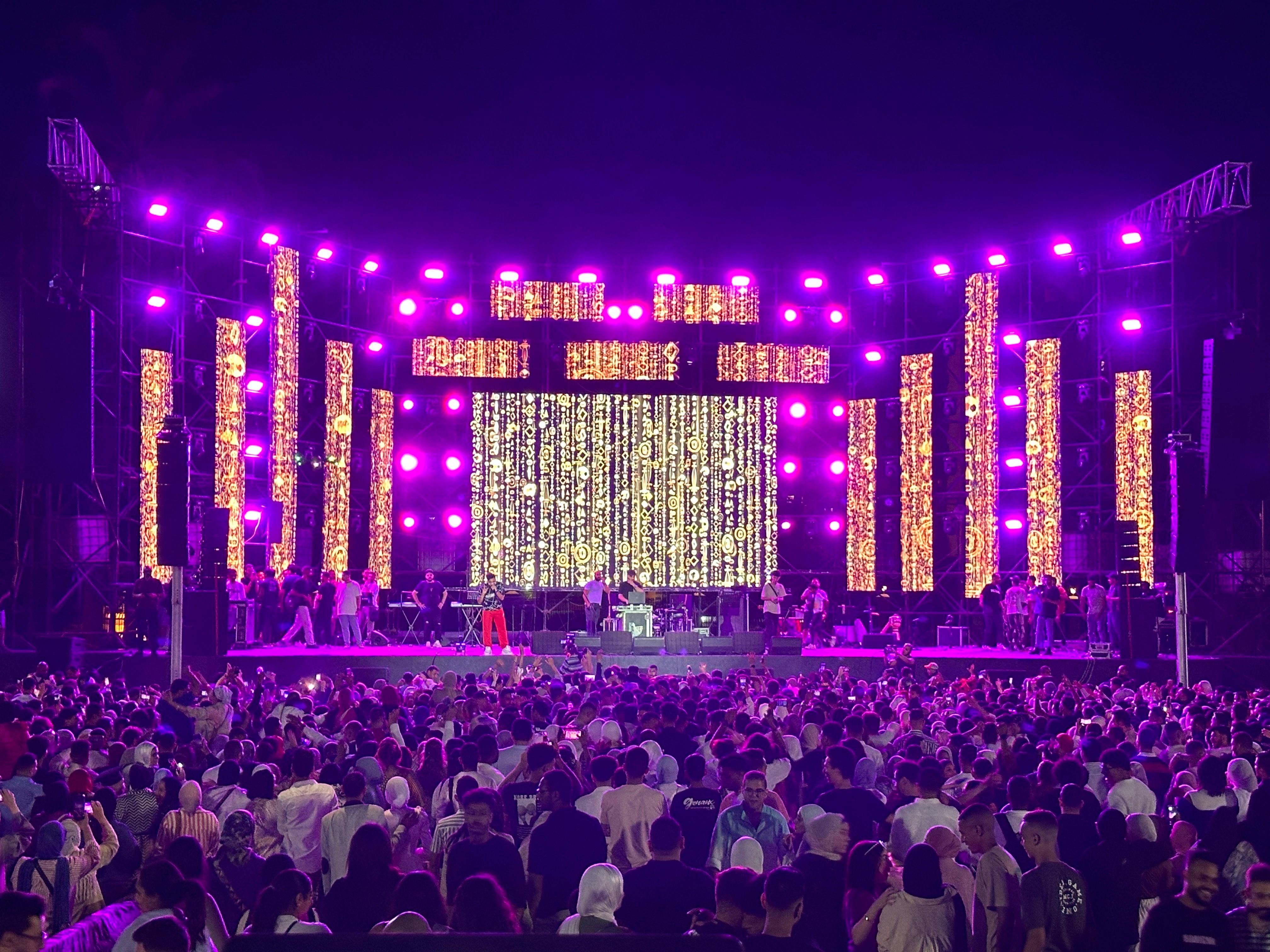 Tamer Ashour Live Concert: Dynamic Stage Lighting