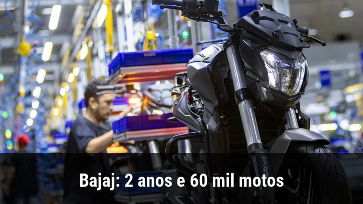 Bajaj: 2 anos e 60 mil motos