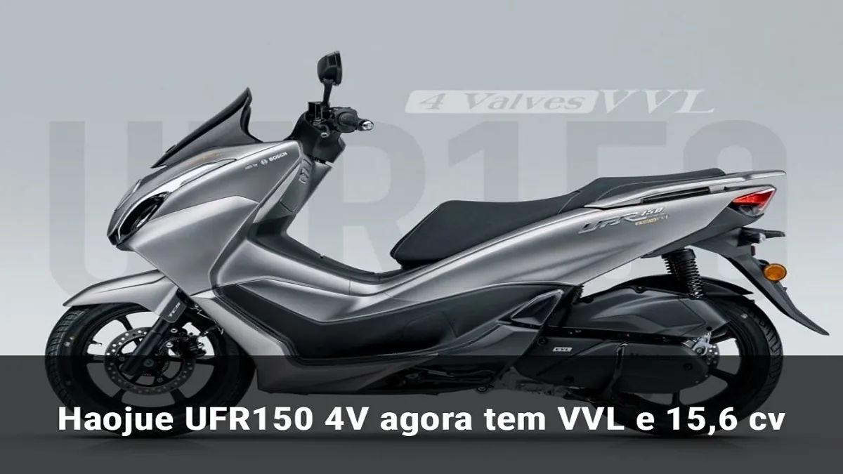 Haojue UFR150 4V agora tem VVL e 15,6 cv