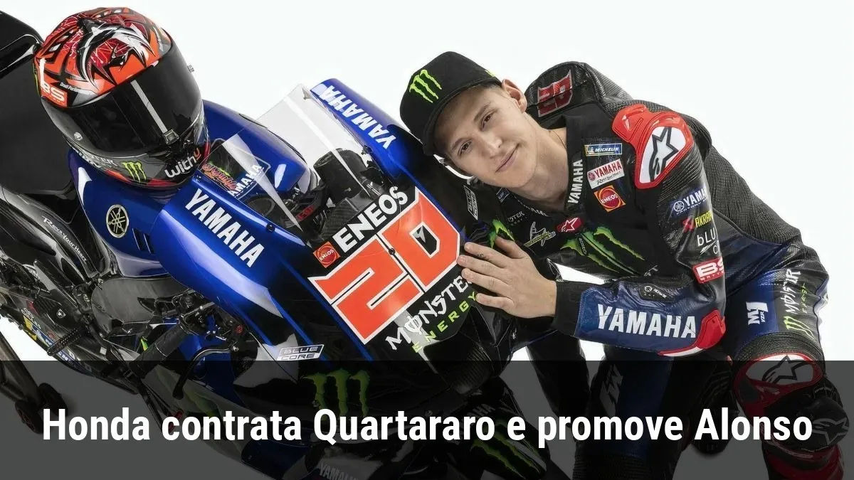 Honda contrata Quartararo e promove Alonso