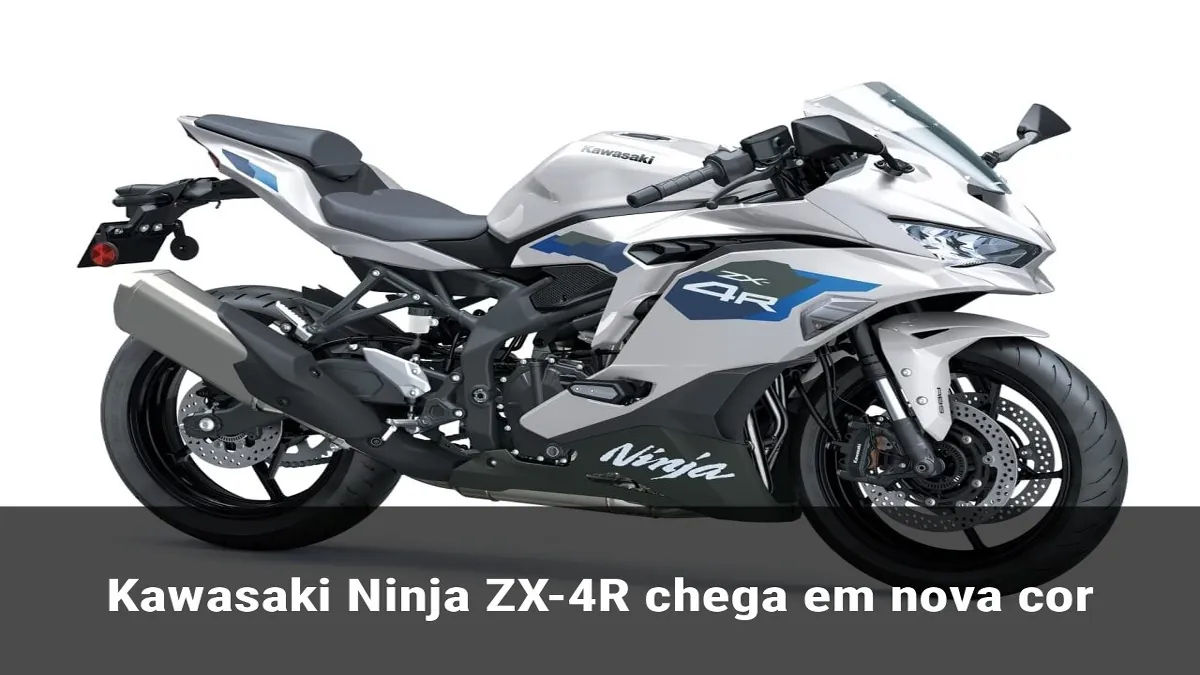 Kawasaki Ninja ZX-4R chega em nova cor