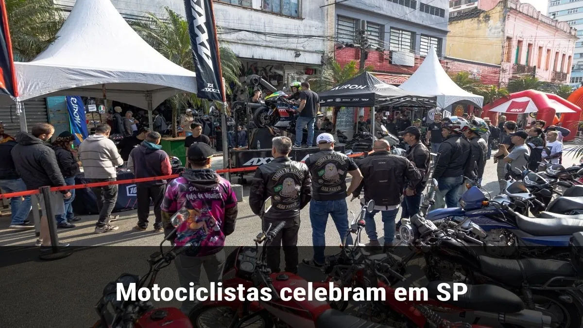 Motociclistas celebram em SP