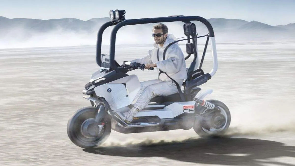Vision CE da BMW Motorrad: conceito elétrico autobalanceado