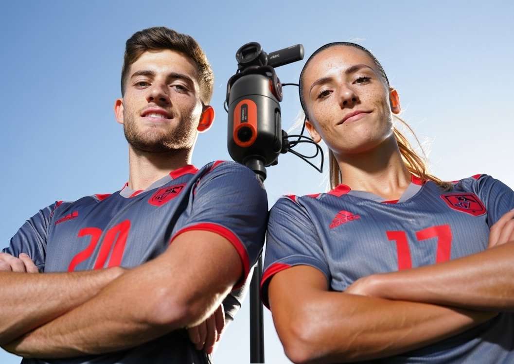 Pix4Team product with athlete