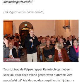 Ik mocht optreden op de nieuwjaarsreceptie van de Gemeente Rheden 