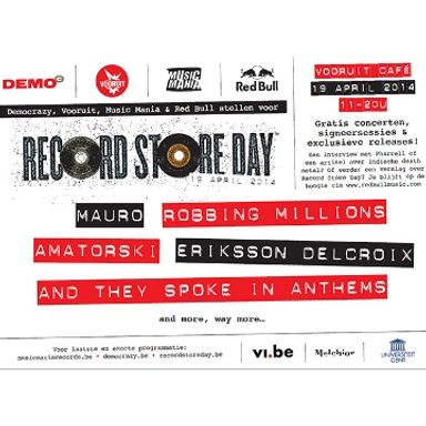 Speel op Record Store Day in Vooruit