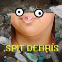 Spit-debris