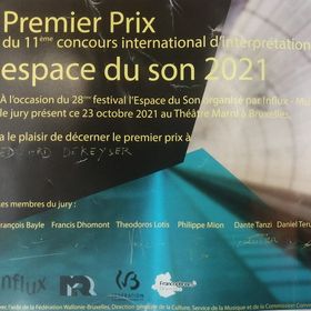 First prize 2021 'Influx Musiques & Recherches' Concours international de l'interprétation spatialisée des oeuvres electro-acoustiques 'Espace du Son' https://www.lespaceduson.be/concours.html