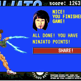 Play the game: http://caoutchou.com/ninjato/