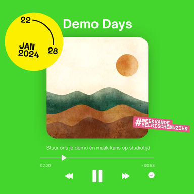 Demo Days 2024 - Week van de Belgische Muziek