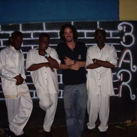 With Silvertones at our dance in Jamaica