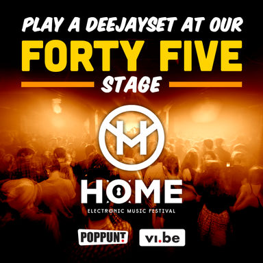 Forty Five stage at HOME Festival 2014
