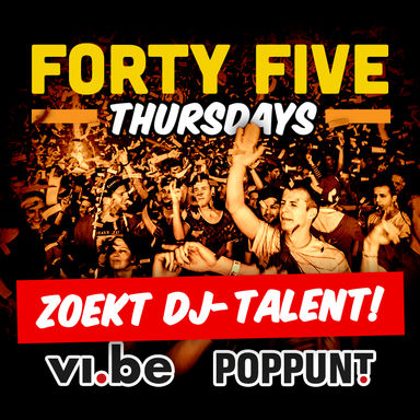 Wanted: DJ’s voor Forty Five Thursdays