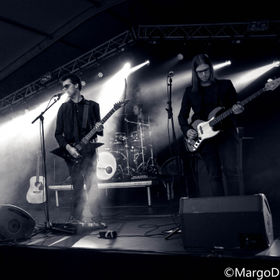 ~ Dominique's 10-year-old Rock-'n-Roll sister Michelle singing with us on stage (left in the picture) ~