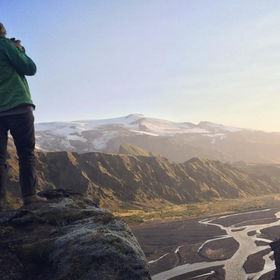 shooting video in Iceland