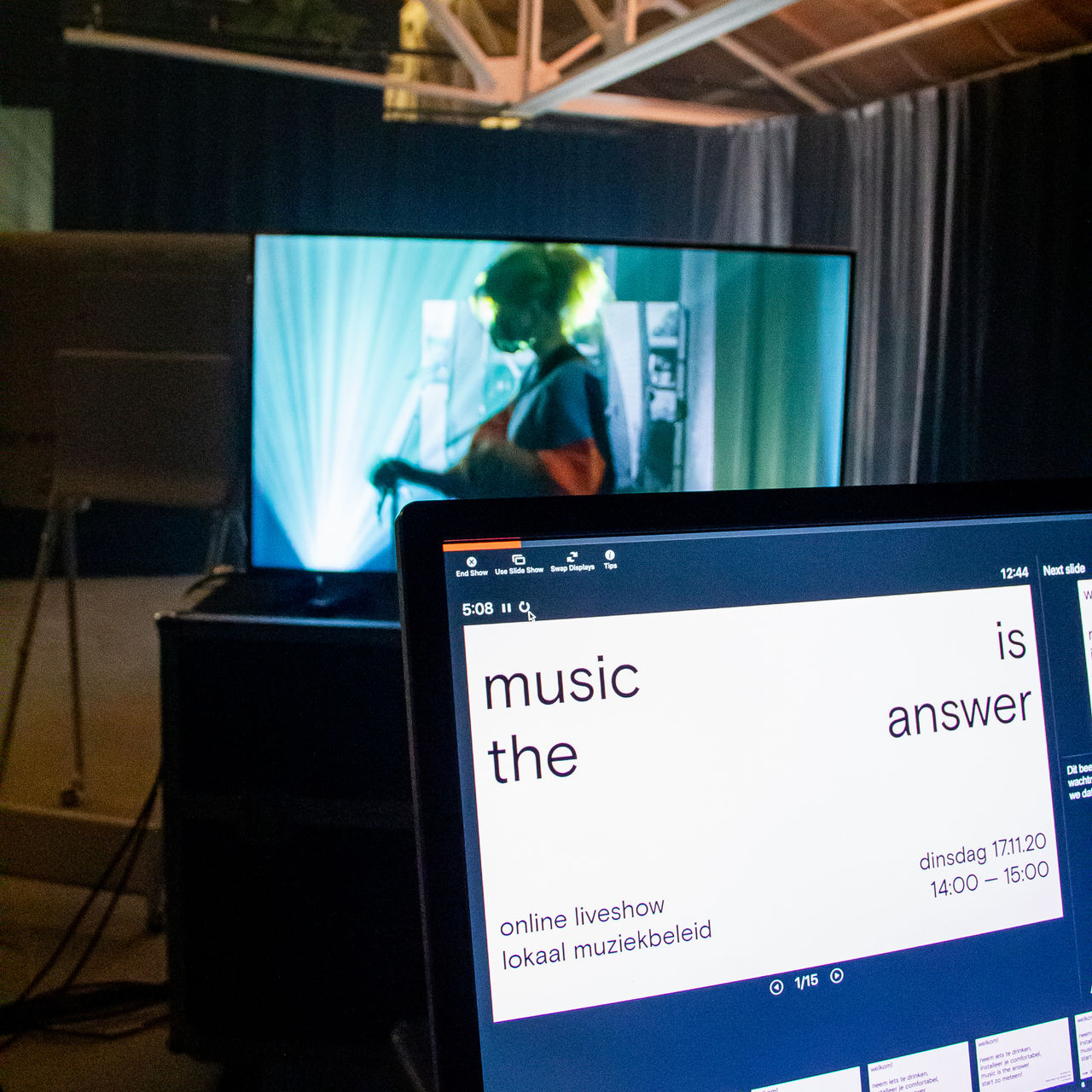 behind the scenes @ launch ‘music is the answer’