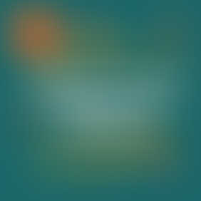 A colourful abstract design with orange circles, triangles, and flowing yellow lines against a teal background, illustrating the concept of periodic table groups without showing element names.