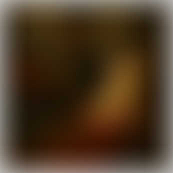 Othello cradles the lifeless Desdemona in a dimly lit room, depicted in an oil painting with warm, dramatic tones.