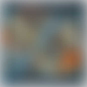 Abstract educational-themed image featuring overlapping circles, geometric shapes, and numerical patterns, symbolising mathematical concepts like Highest Common Factor (HCF) and Lowest Common Multiple (LCM).
