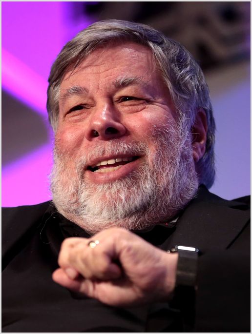 Steve Wozniak - Apple cofounder who taught computing Steve Wozniak speaking onstage, smiling with grey beard; he taught computing to school pupils after cofounding Apple.