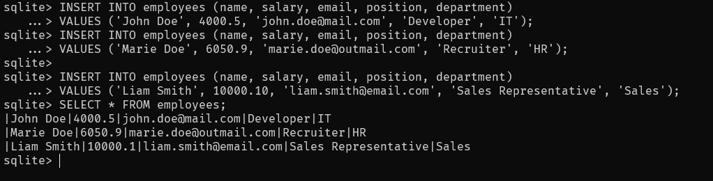 lg select all columns table sqlite