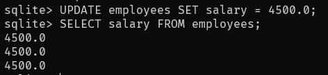 lg update column table sqlite