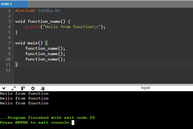 md functions in c