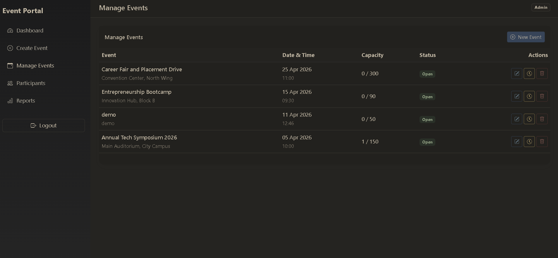 Event Management & Registration Portal screenshot 3