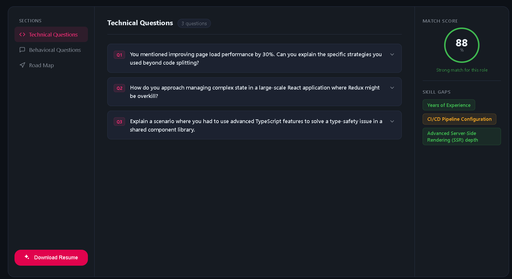 AI-Powered Interview Preparation System screenshot 4