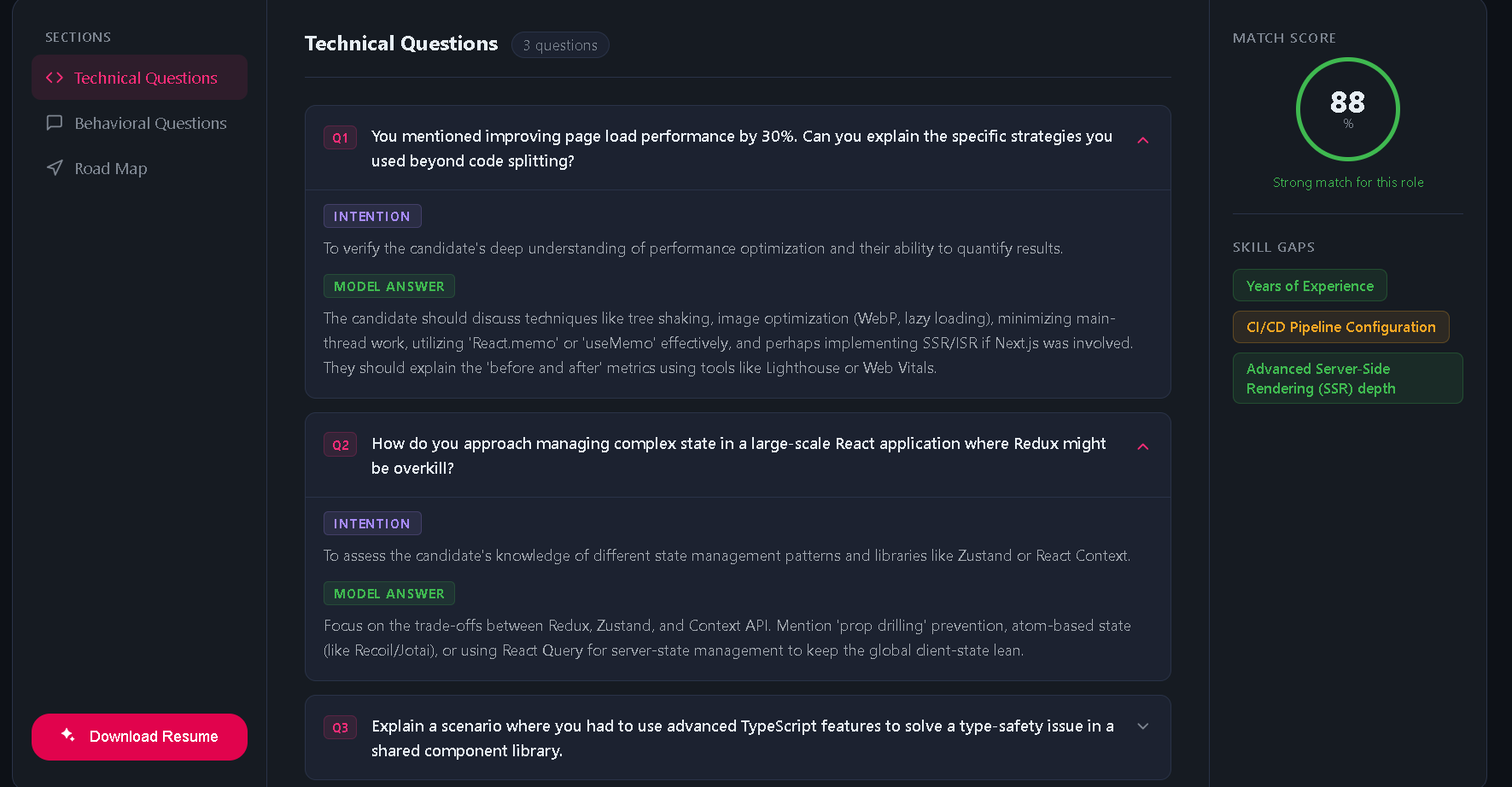 AI-Powered Interview Preparation System screenshot 5