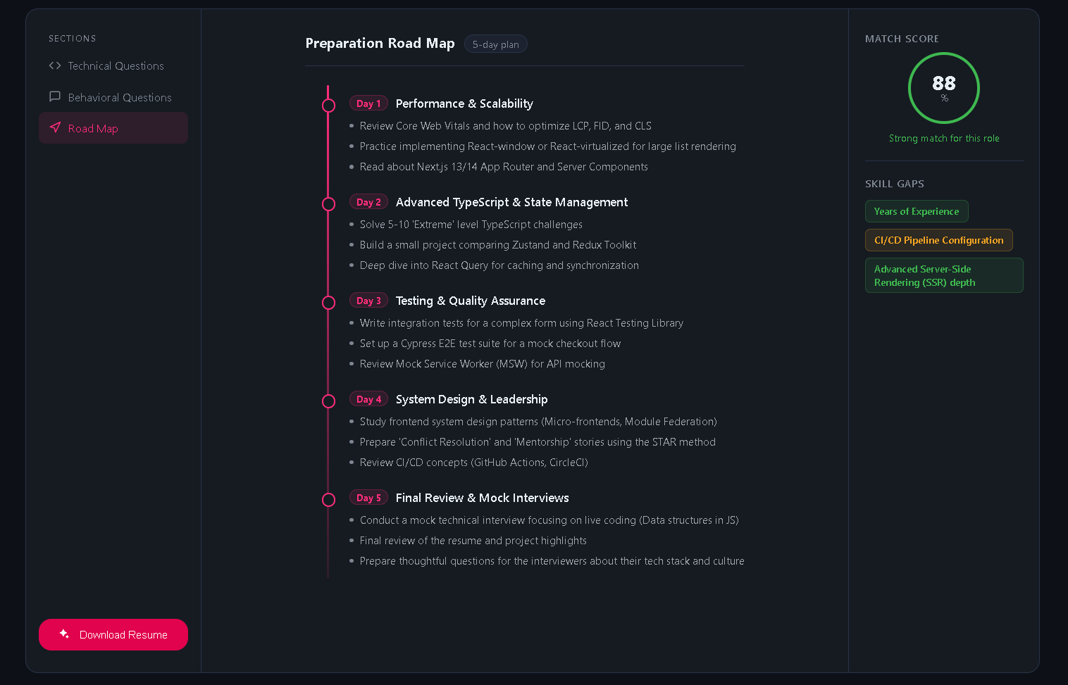 AI-Powered Interview Preparation System screenshot 7